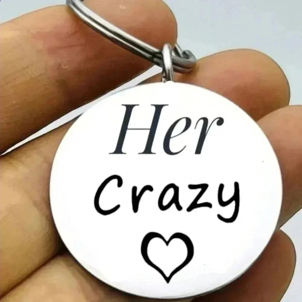 Her Crazy Stainless Steel Keychain